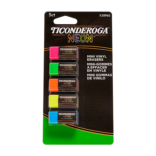 Eraser Ticonderoga Neon 5Pk (SKU 1063592633)