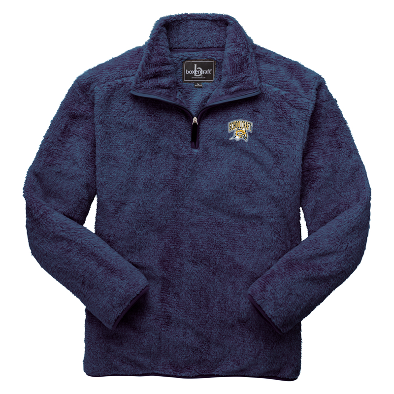 fuzzy pullover quarter zip
