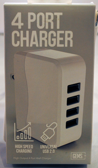 Gems 4 Port Usb Wall Charger