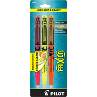 Highlighter Pilot Frixion Erasable 3Pk