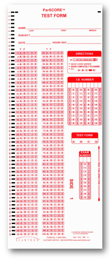 Nursing Red Scantron | Schoolcraft College Online Bookstore