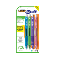 Pen Bic Gel-Ocity Extra Smooth Gel Pen 4Pk