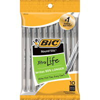 Pen Bic Xtra Life 10Pk