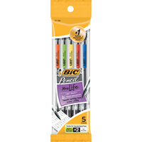 Pencil Bic Mechanical 5Pk 0.7Mm