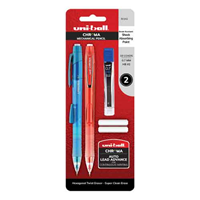 Pencil Uniball Chroma 2Pk With Lead Adnd Eraser Refills