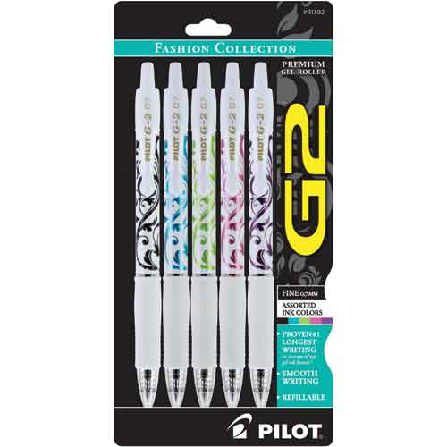 Pen Pilot G2 Fashion Collection 5Pk (SKU 1063684833)