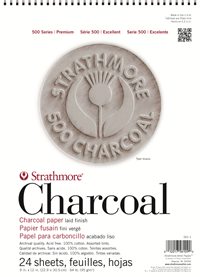 Strathmore Charcoal 500 Series Paper Pad Assorted Colors